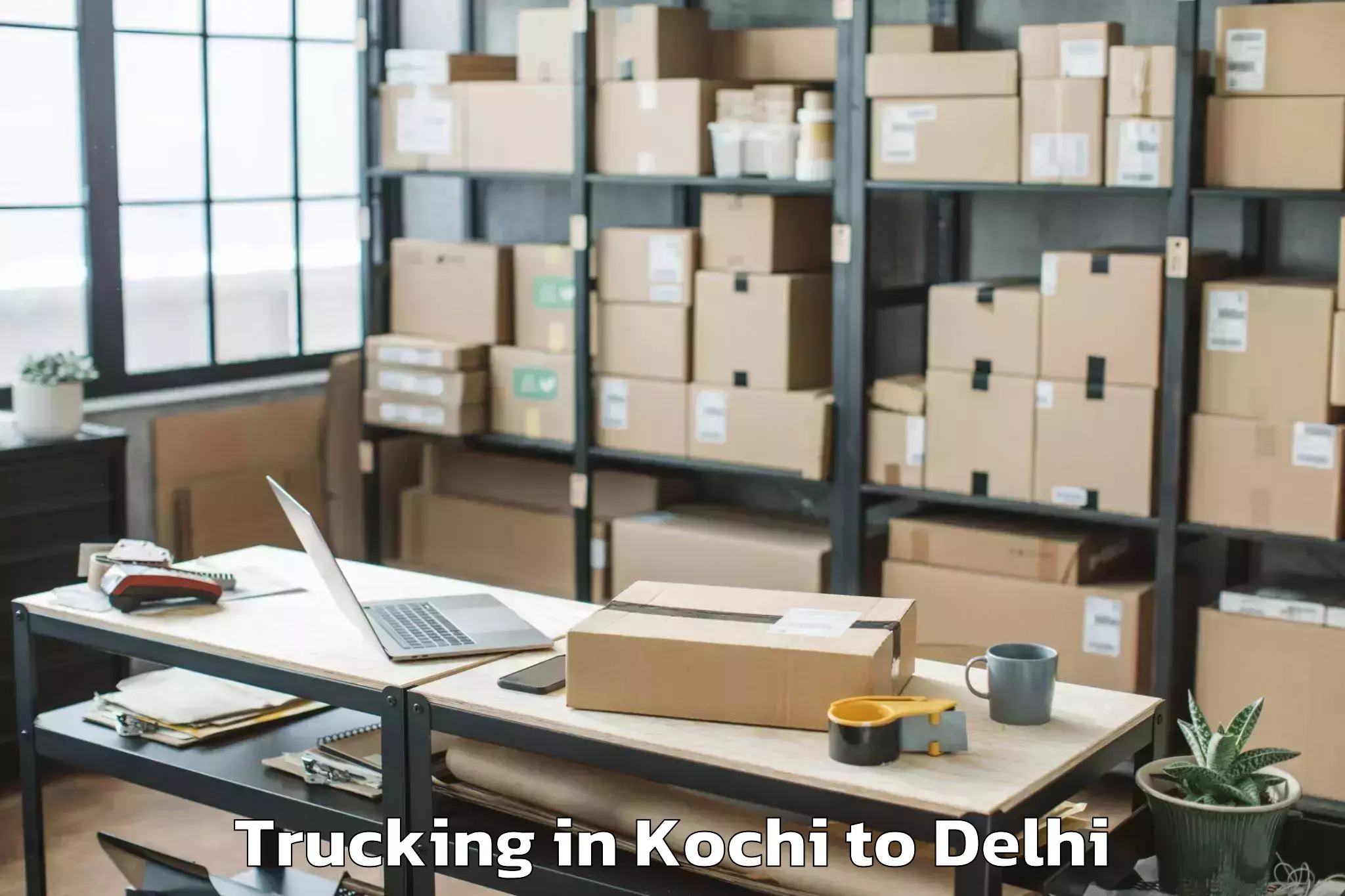 Quality Kochi to Mgf Metropolitan Mall Delhi Trucking